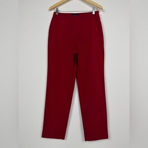 Piazza Sempione Red Pants IT 46 Fits US 6 Stretch Made in Italy